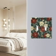thumbnail image 4 of Yayeee Toggle Light Switch Wall Plate 3-Gang 6.37"x4.48" Decorative Outlet Cover, Christmas Blooms, 4 of 7