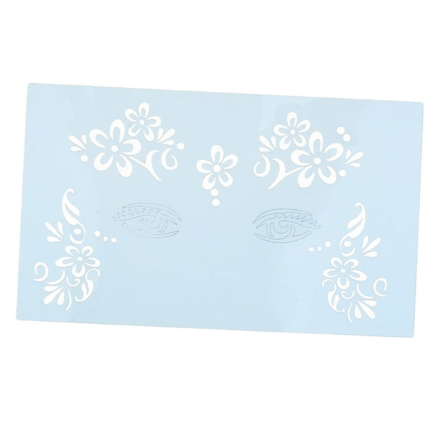 Plantillas Reutilizables Plantillas De Pintura De La Cara Vestido De Lujo Maquillaje Herramientas Sunnimix Plantilla de pintura facial