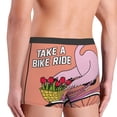 thumbnail image 5 of Daiia Flamingo Riding a Bicycle Men's Underwear Boxer Briefs, Cotton Stretch Moisture-Wicking Underwear-XX-Large, 5 of 9