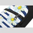thumbnail image 5 of Rocae Daisy Striped Nautical for Sling Bag Chest Shoulder Backpack Crossbody Bags Casual Daypack for Men Women, 5 of 5
