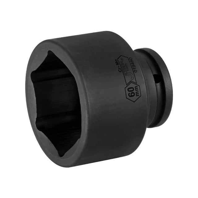 Impact Socket Jetech Drive de 3/4 pulgadas, 60 mm, estándar, 6 puntos