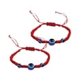 thumbnail image 6 of Dalidasy 2PCS Rope Bracelet Woven Bracelet Hand-knitted Bracelet Practical Women Decoration Tool Red, 6 of 10