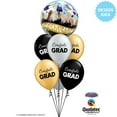 thumbnail image 2 of 22 inch Bubble - Congratulations Grad Caps Qualatex Bubble Balloon - Party Supplies Decorations, 2 of 5