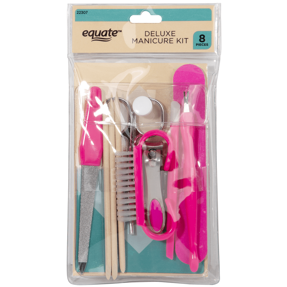 Equate Beauty Deluxe Nail Manicure Tool Kit, Adult, 8 Pieces Walmart