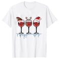 thumbnail image 5 of Camisetas navideñas de vino para mujer, ropa, camisetas divertidas de dibujos animados, camiseta de moda Kawaii, camisetas coreanas para mujer, camisetas navideñas para vino, 5 of 5