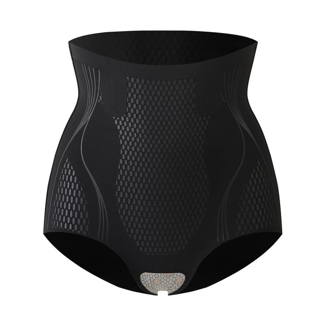 Gibobby 4x Cintura Entrenador para Mujeres más Tamaño Cintura alta para mujer Cintura fuerte Ropa interior para mujer sin Nalgas líquidas (Negro, L)
