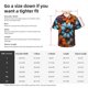 thumbnail image 5 of Fotbe Colorful Blooming Flowers Camisa Hawaiana para Hombre Unisex – Camisa Casual de Verano con Botones de Manga Corta de Algodón y Lino,Small, 5 of 7