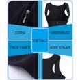 thumbnail image 5 of Eleady Women Waist Trainer Vest Slim Corset Neoprene Sauna Tank Top Zipper Weight Loss Body Shaper Shirt(Black Medium), 5 of 7