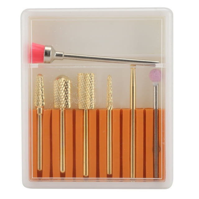 Cabezal de pulido para decoración de uñas, eliminación de piel muerta, brocas para uñas, juego de cabezales de pulido y lijadoGH-02