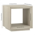 thumbnail image 5 of Evelyn&Zoe Tannen 22" Wide Rectangular Side Table, Alder White, 5 of 8