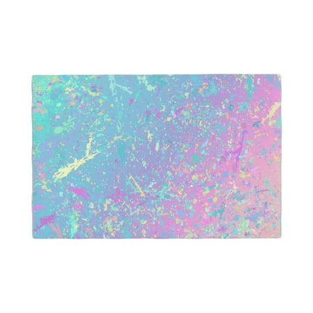 

Rocae Fantasy Gradient Printed Heat Resistant Place Mats Classic Hemstitch Cloth Fabric Placemats Imitation Linen Place Mat Table Mats 18x12 inch