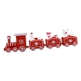 thumbnail image 4 of Christmas Train Ornament Kids Gifts Xmas Train Set for Desk Festival Wedding Red, 4 of 8