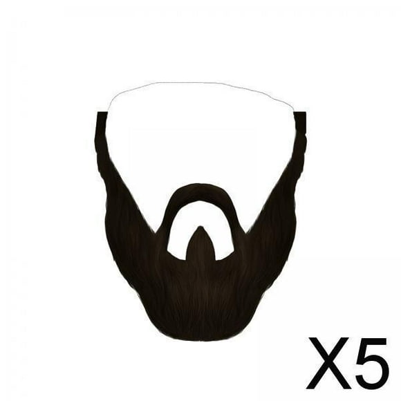 BELOVING 5xFake Beard Costume Accessories Party Supplies Men Realistic Holiday Mustache