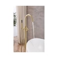 thumbnail image 6 of Elegant Lighting Steven Floor Mounted Roman Tub Faucet With Handshower In Brushed Gold, 6 of 10