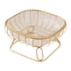 thumbnail image 1 of Frutero de alambre metálico, estante para verduras, bandeja decorativa, cesta para guardar pan, frutero, para aperitivos, verduras para fiestas en L, 1 of 8