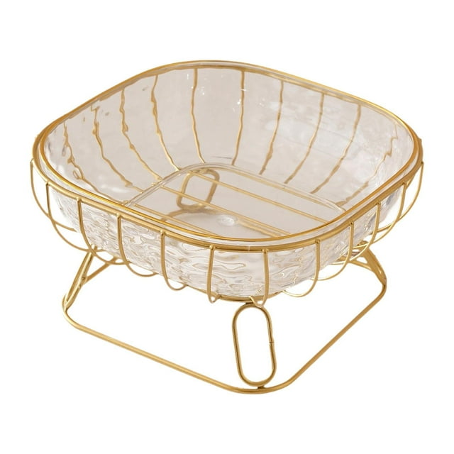 Cesta de alambre para frutas, frutero decorativo, bandeja moderna para guardar verduras, colgante M