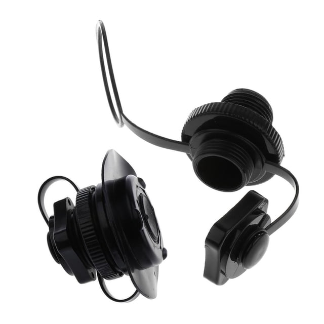 2x Kayak Canoa pesca Adaptador de válvula de aire Tapas Kit de equipo básico Accesorios