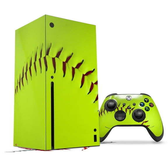 WraptorSkinz Skin Wrap compatible with the 2020 XBOX Series X Console and Controller Softball (XBOX NOT INCLUDED)