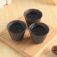 thumbnail image 3 of ABCISI Stone Golden Collections -60ml High Grade Ceramic Gongfu Tea Cup *3, Used with Gaiwan or Teapot, 3 of 11
