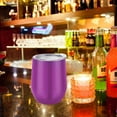thumbnail image 3 of Coofit 2 Pcs Gobelets à Vin en Acier Inoxydable Isolés Gobelets à Boire Gobelets à Bière avec Couvercle, 3 of 10