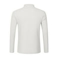 thumbnail image 5 of Resicozy Long Sleeve Henley Shirts for Men Casual Waffle Fashion Solid Color Pullover 3-Button T-Shirt with Pockets White M, 5 of 5