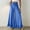 #Blue, variant on DPTALR Women's High Waisted Elastic Drawstring Wide Leg Palazzo Pants with Ruffle Hem and Pockets,Black,Size S
