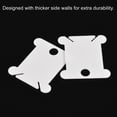 thumbnail image 5 of Uxcell Plastic Floss Bobbins Thread Cards Cross DIY Sewing, White 100 Pack, 5 of 5