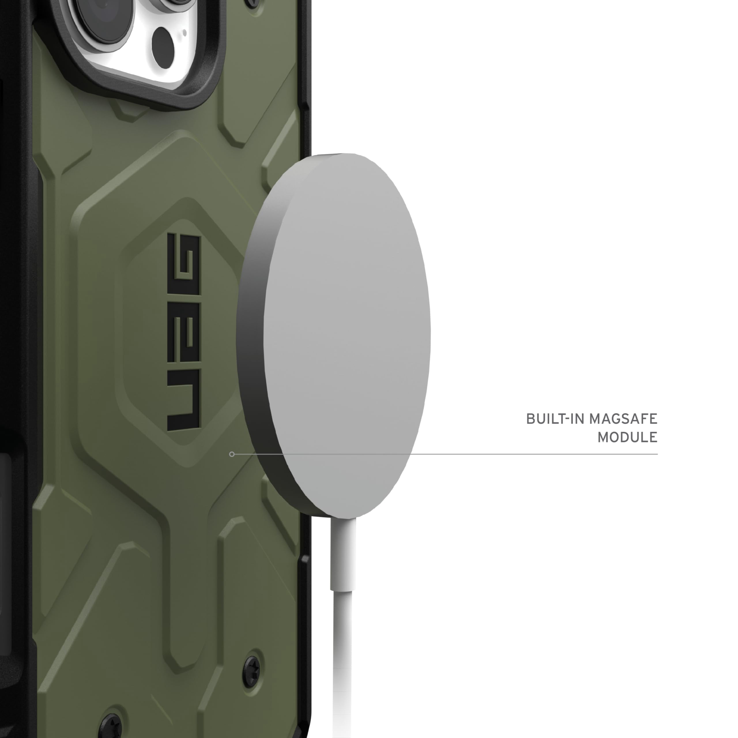 UAG iPhone 16 Pro Case Pathfinder Armor Military-Grade & Magsafe Compatible Case, Olive Drab