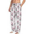 thumbnail image 2 of Xecao Cute Poodle Dog Men's Straight Lounge Pajama Pants: The Ultimate in Comfortable Sleepwear, 2 of 9