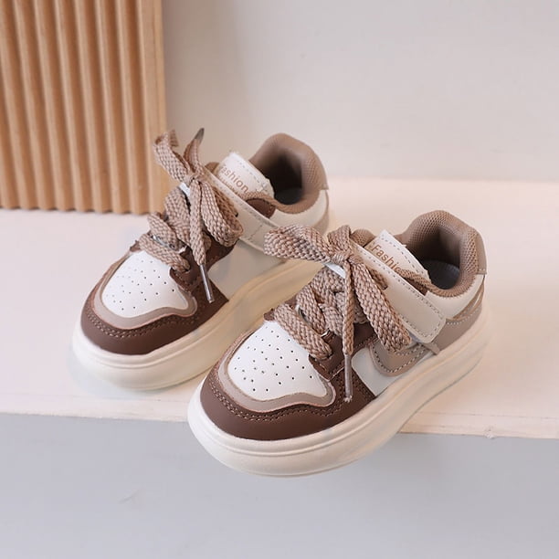Zapatillas de deporte informales de otoño para niños, zapatillas transpirables para niños y niñas, zapatos de estudiante con velcro de estilo coreano