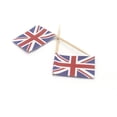 thumbnail image 2 of HLONK 2 Pieces Race Car Cake Topper England Flag Cupcake Toppers, 2 of 8