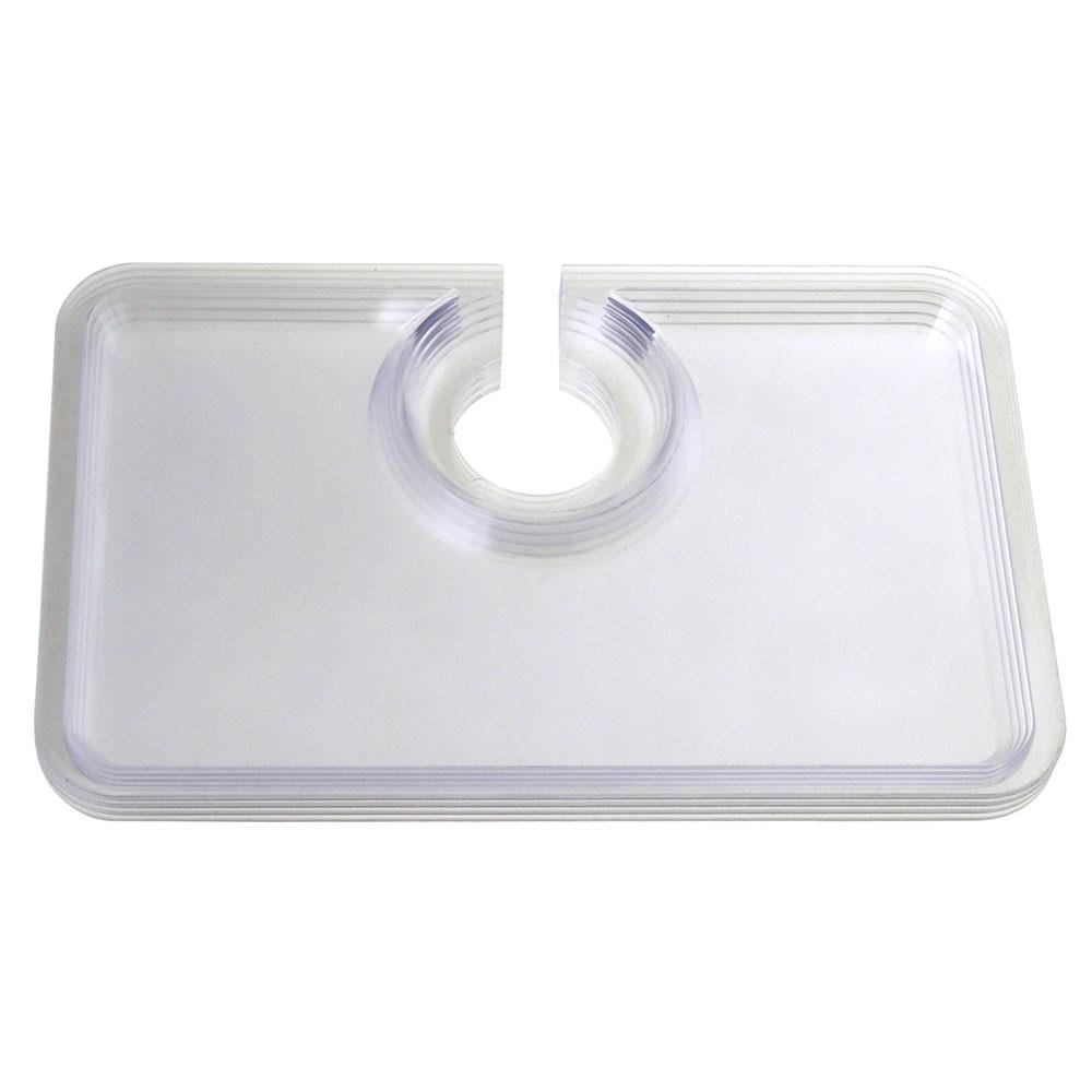Clear Plastic Plates with Cup Holder, 8Inch,12Piece