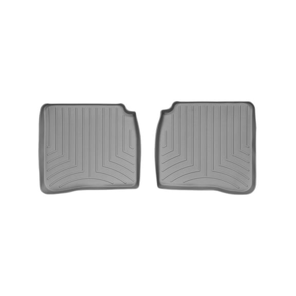 WeatherTech Custom Fit FloorLiners compatible with Mercedes S 63 AMG, S-Class, S 65 AMG - 2nd Row (2-Piece Liner), Grey