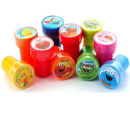 ELmo Sesame Street and Friends Stampers Party Favors ( 10 Stampers )