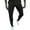 Black, variant on Men's Casual Slim Fit Solid Color Pant for Daily Wear | Zipper Fly Sports- Trouser with Modern Tailoring for Men