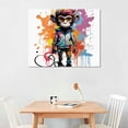 thumbnail image 2 of COMIO Canvas Wall-Art for Bedroom - Street Graffiti Wall Art Abstract Painting Pop Art Wall Decor Modern Home Office Decor Stretched and Framed Ready to Hang, 2 of 4