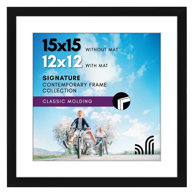 Americanflat 15x15 Picture Frame with Shatter-Res