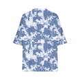 thumbnail image 4 of Blouses pour Femmes, Mode Décontractée, Manches Courtes Raccourcies, Chemise Ample Imprimée, 4 of 5