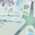 thumbnail image 4 of Ocean Beach Rectangle Tablecloth Teal Coastal Nautical Table Cover Sea Shell Coral Decorative Waterproof Table Cloth for Kitchen,Dining Room,Restaurant,Outdoor Holiday,60x84 Inches, 4 of 5