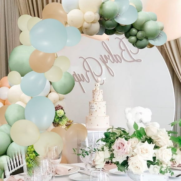 146/102PCS Sauge Vert Ballon Guirlande Arc Kit Latex Vert Ballon Arc Kit pour Fête d'Anniversaire Guirlande Ornement Mariage Bébé Douche Fête Décor