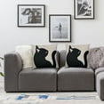 thumbnail image 2 of nygtbtfer Pillow Cover,Cute Black and White in Shape Cushion Covers Home Decorative Throw Pillowcases White, 2 of 7