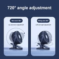 thumbnail image 3 of sweethay Clip Fan Portable Ventiladores para dormir giratorios de 360 grados con cable de carga Electrónica Blanco Alimentación USB, 3 of 6