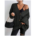 thumbnail image 5 of Womens Oversized Cardigan Sweaters Fall Winter Lightweight Soft Knit Cardigan Open Front Button Outwear Coats, 5 of 6