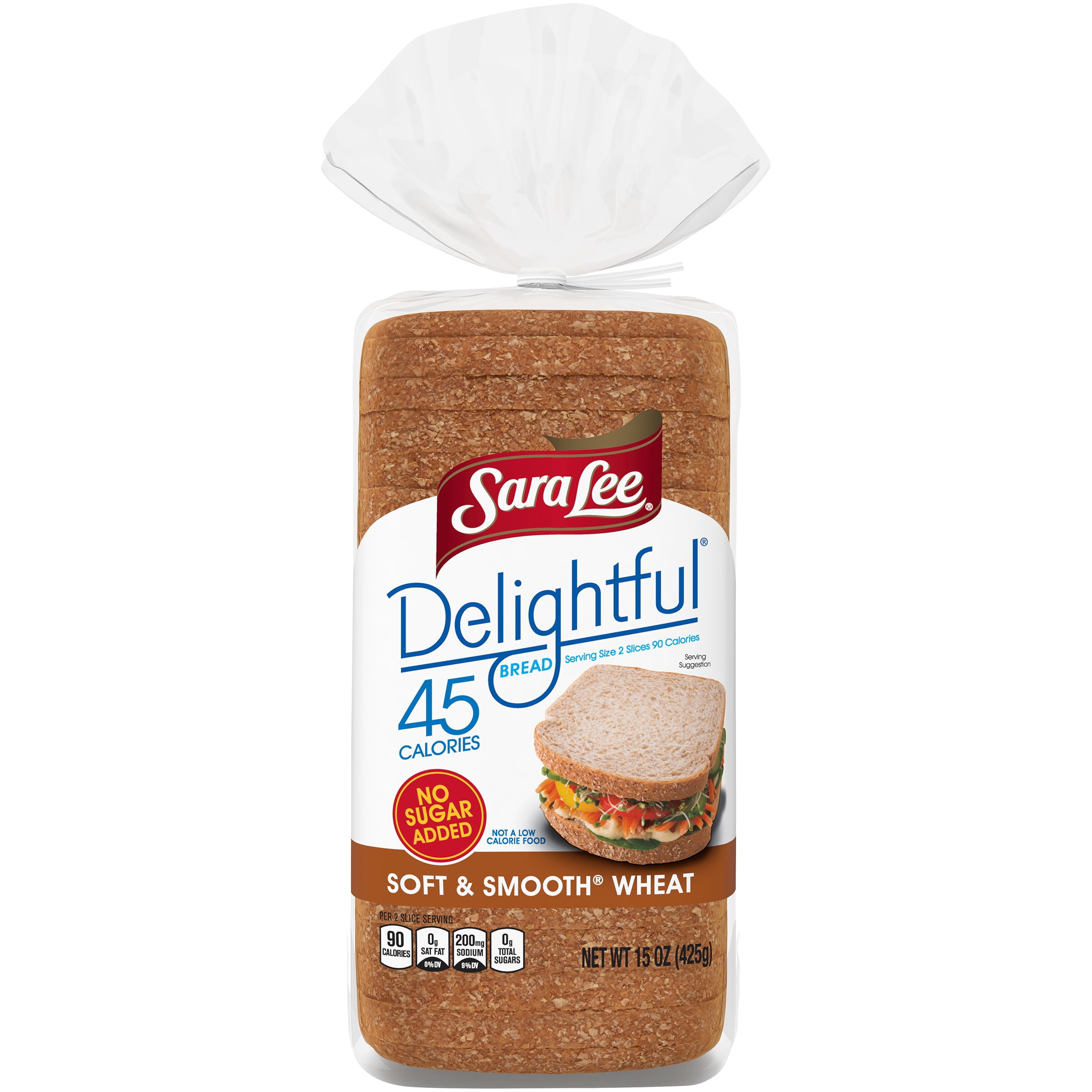 Sara Lee Delightful Soft & Smooth Wheat Bread, 15 oz