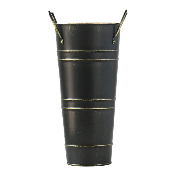 GASTROPOD Umbrella Holder Vintage Style Zinc-Coated Iron Umbrella Holder for Entryway 23x7.5cm,Black