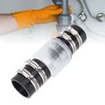 thumbnail image 1 of Spring Flapper Check Valve, ABS Sump Pump Check Valve Stainless Clamps Spring Flapper for Water Movement, 1 of 7