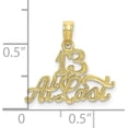 thumbnail image 4 of Solid 10K Yellow Gold 13 AT LAST Pendant, 4 of 6