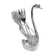 thumbnail image 4 of Fork Spoon Dessert Tableware, Coffee Spoon Bar Fruit Fork, Stainless Steel Foldable Rack, Household 2-Tier Design, Portable Barware, Easy Storage, for Bedroom, 4 of 8