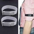 thumbnail image 2 of Mens Adjustable Elastic Shirt Sleeve Arm Garter Holder Armband Accessories - White, 2 of 4
