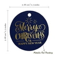thumbnail image 6 of Inkdotpot Pack Of 50 Merry Christmas & Happy New Year Text Favor Paper Tags Craft Real Gold Foil Hang Tags, 6 of 7